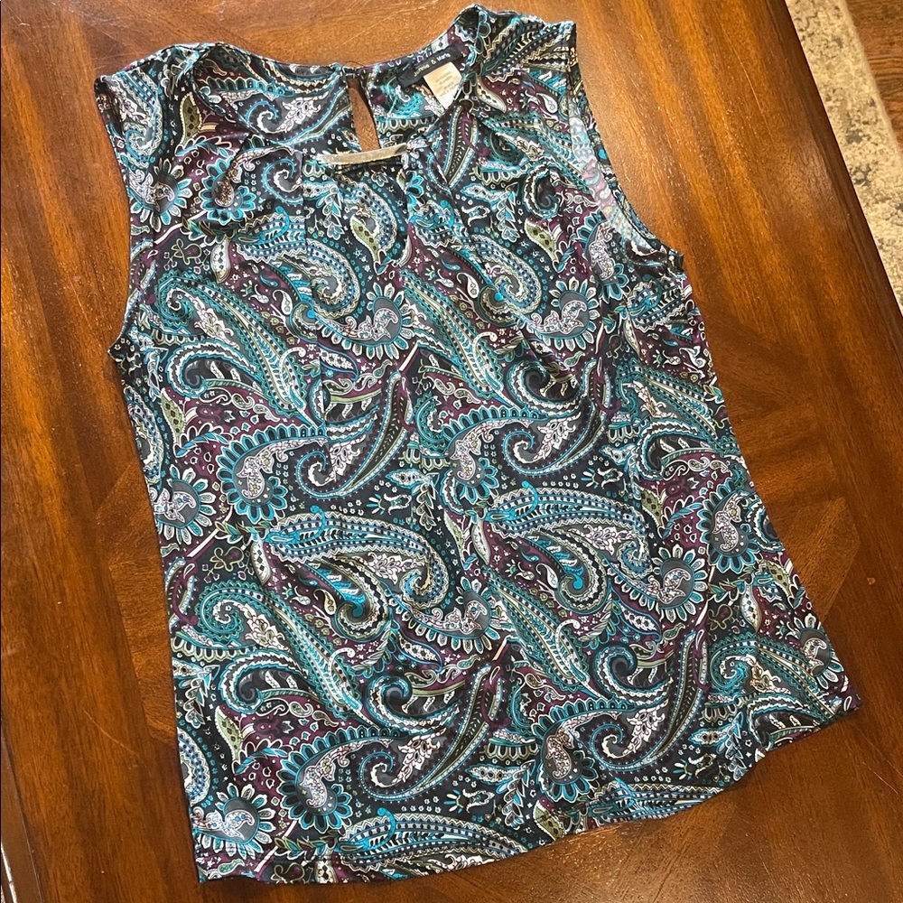Paisley Sleeveless Top